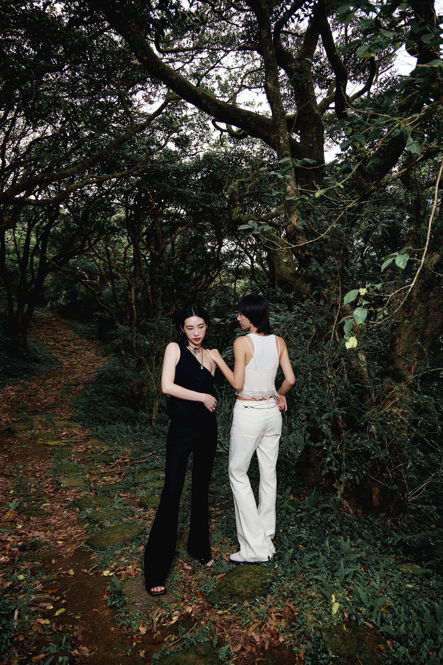 Classic Flared Trousers - Black / USD.153