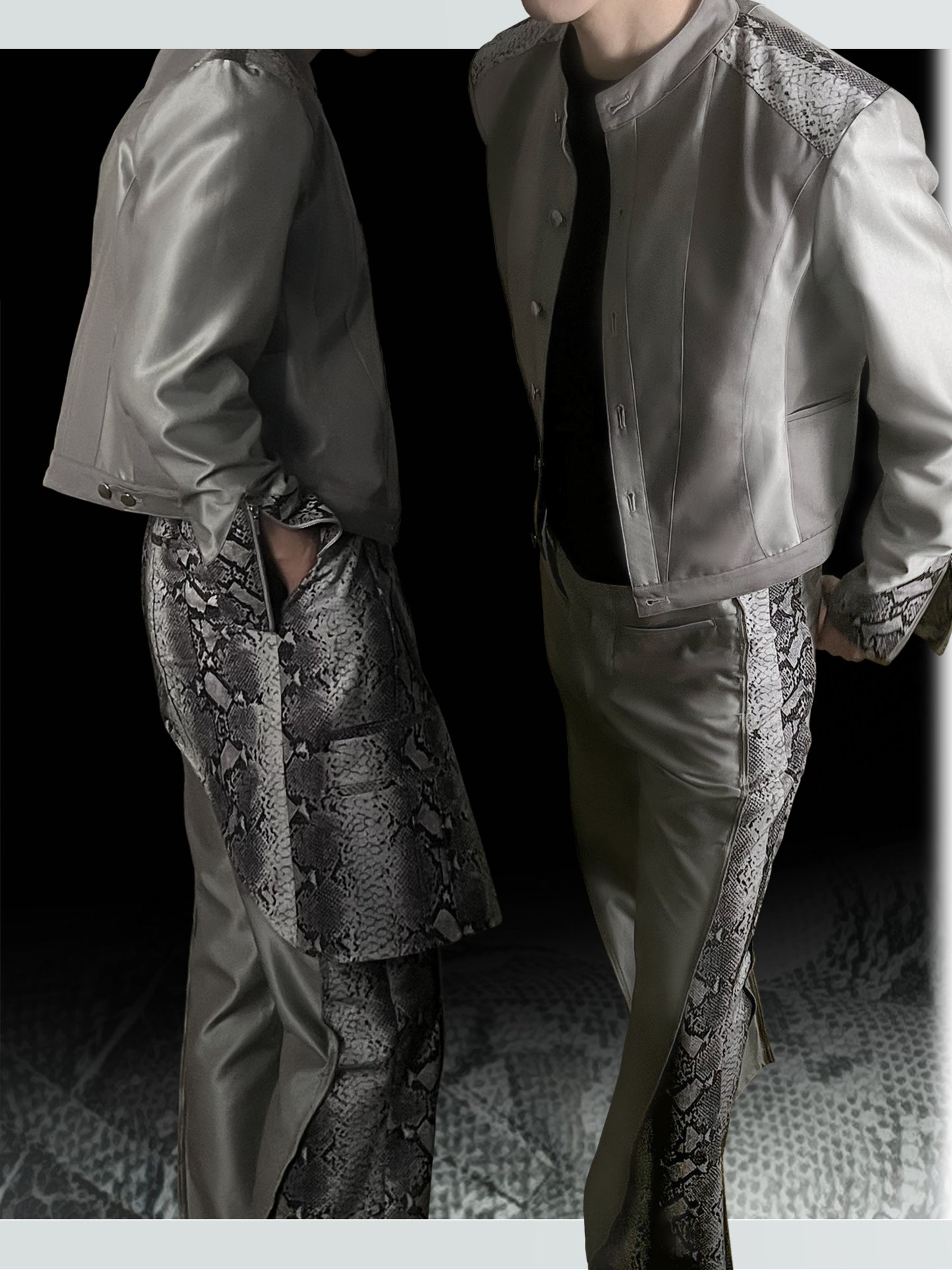 Snake Pattern Trousers / USD.185